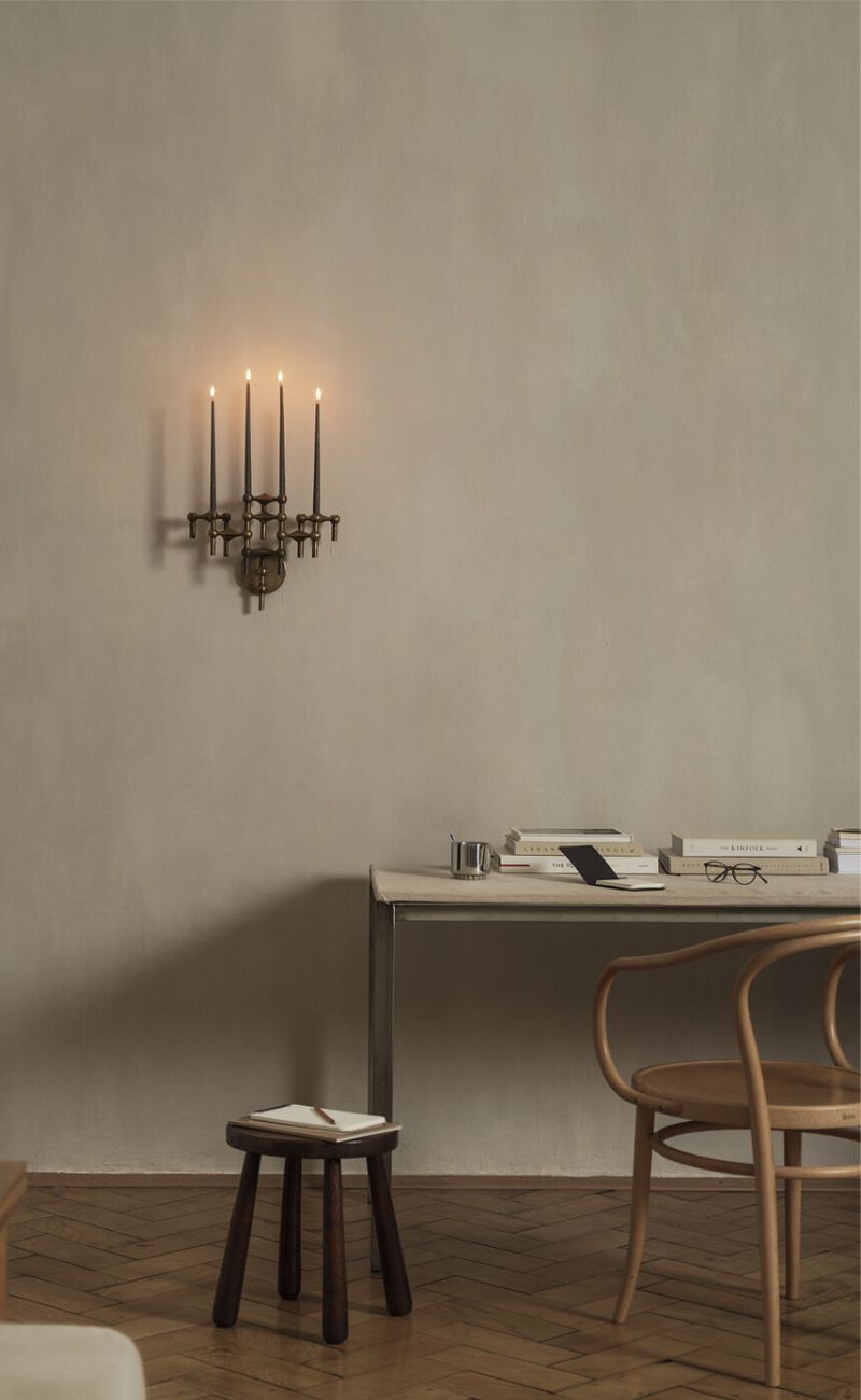 STOFF nagel lysestake hengende på veggen