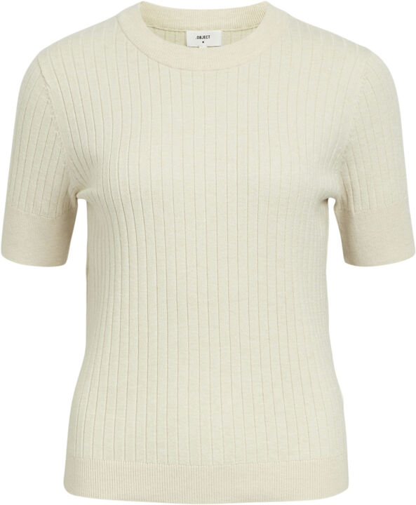 OBJNOELLE S/S KNIT T-SHIRT NOOS