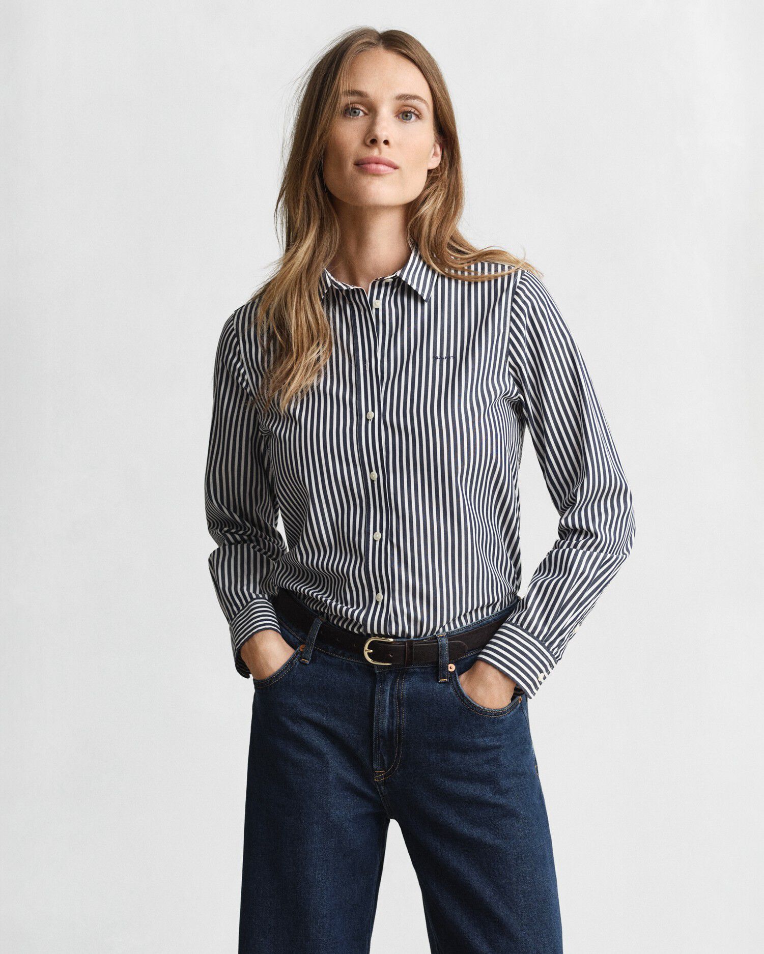 REG CLASSIC POPLIN STRIPED SHIRT