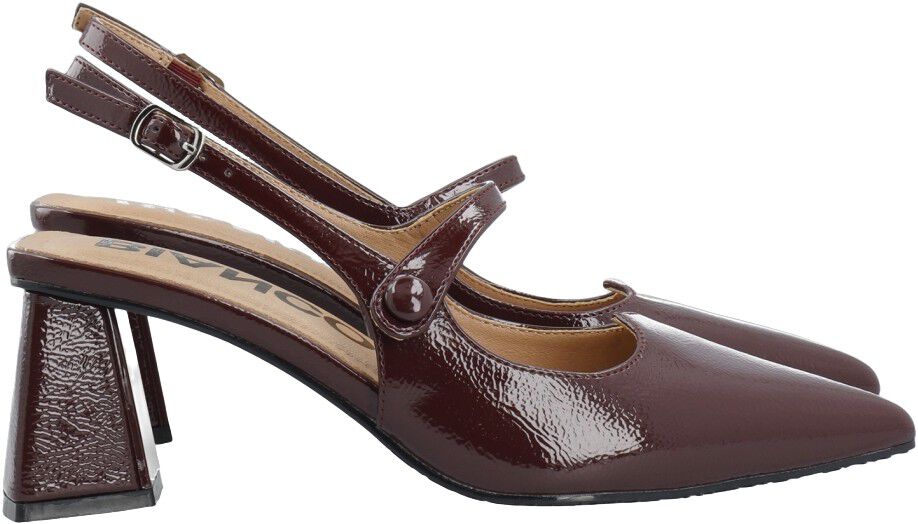 BIAMARALYN Heart Mary Jane Slingback Faux Leather