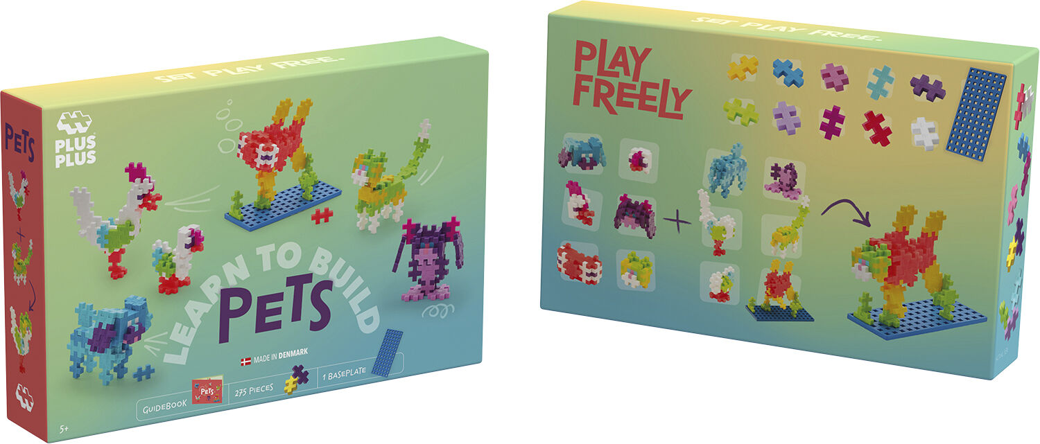 Plus Plus learn to bild Pet Animals