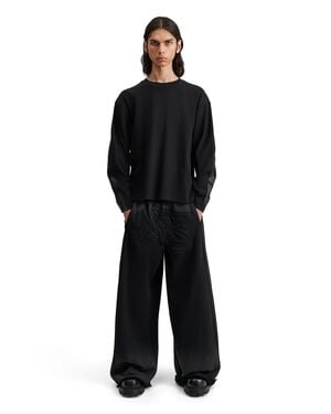 JOSHUA LONG SLEEVE IN RIB W/ BACK PRINT