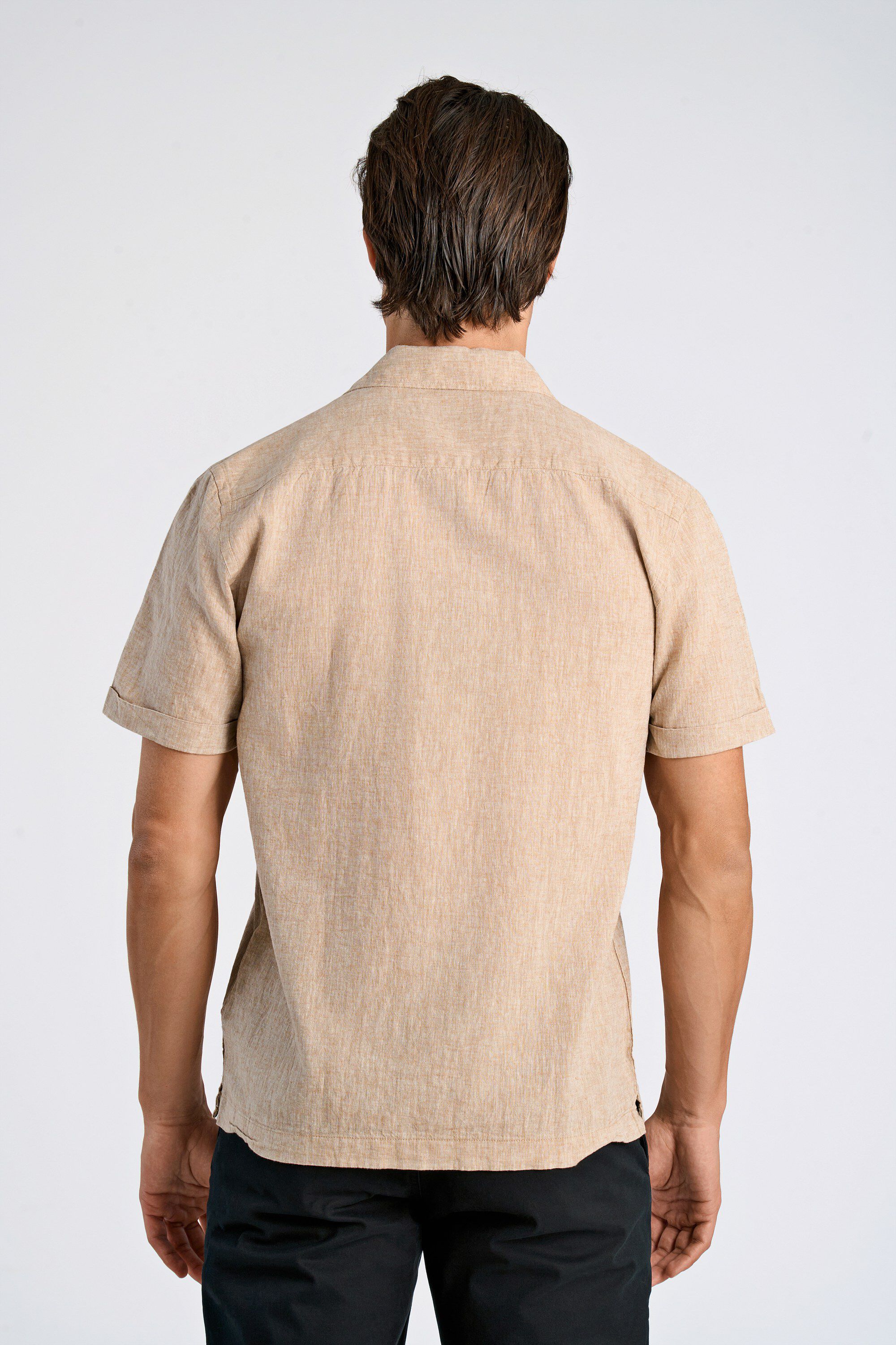 Cotton/linen resort shirt S/S