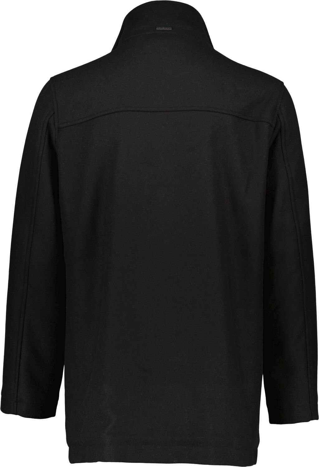 Relaxed-fit wool car coat