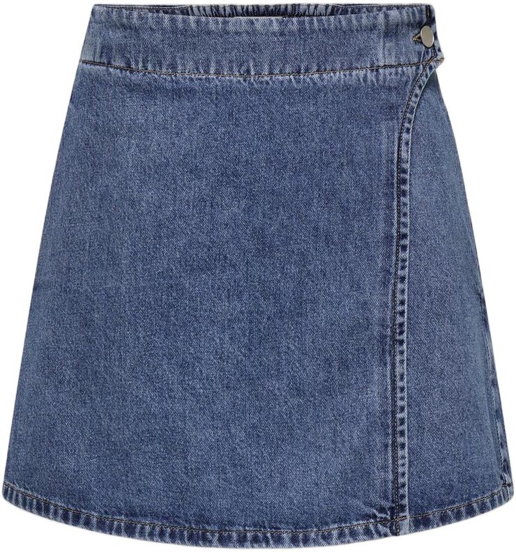 ONLTHEA WRAP SHORT SKIRT DNM CS DOT