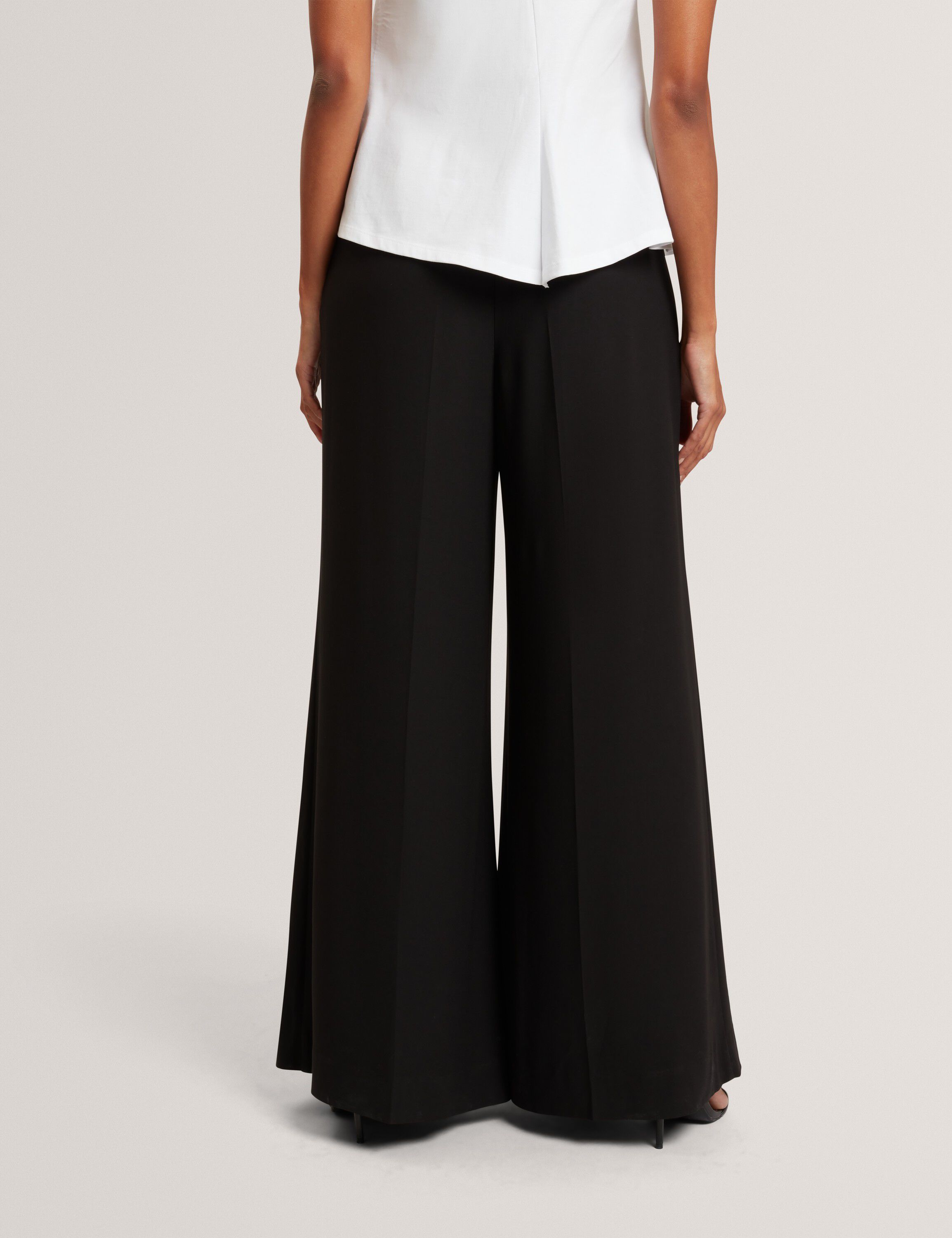 AEPI Front Pleat Wide Leg Trousers