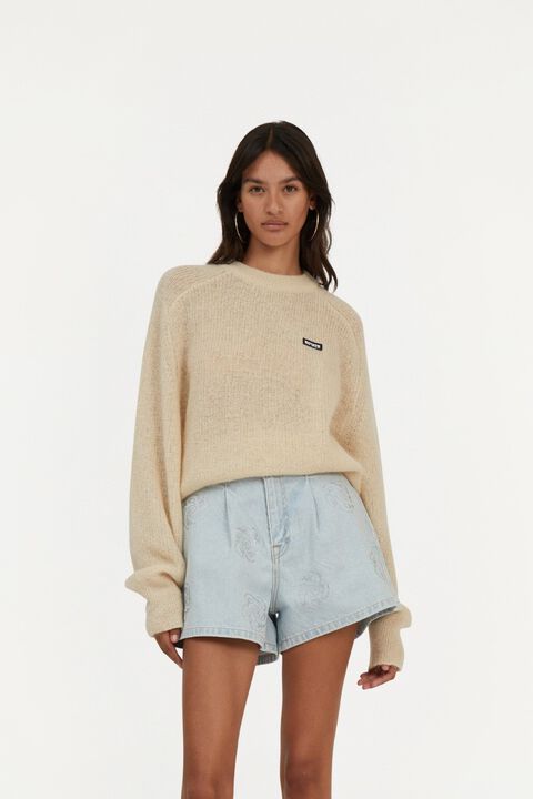 LIGHT KNIT LOGO SWEATER