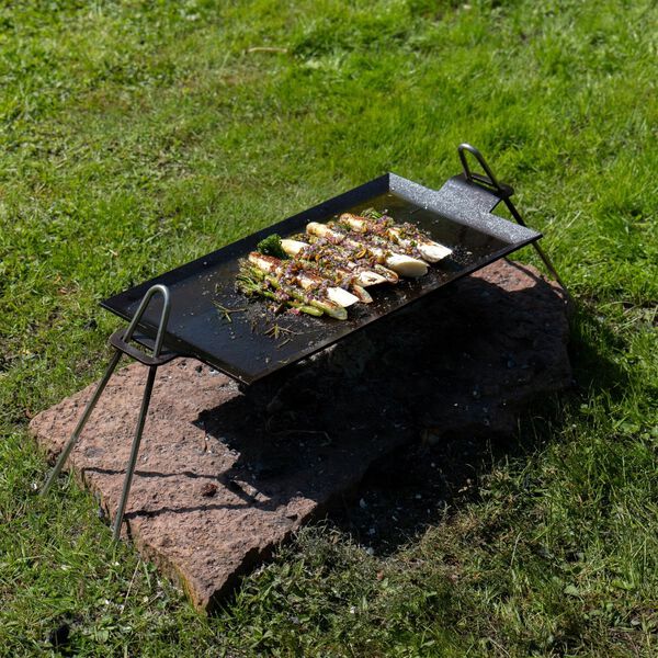 Stegeplade - carbonstål - 62x27 cm