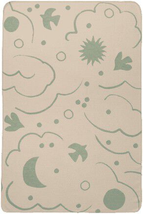 Skye Blanket - Tea Green/Parchment