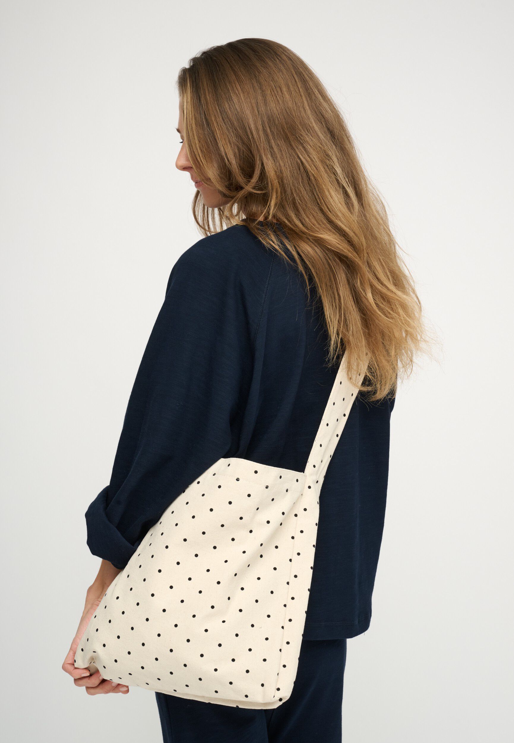 dotted cross body bag