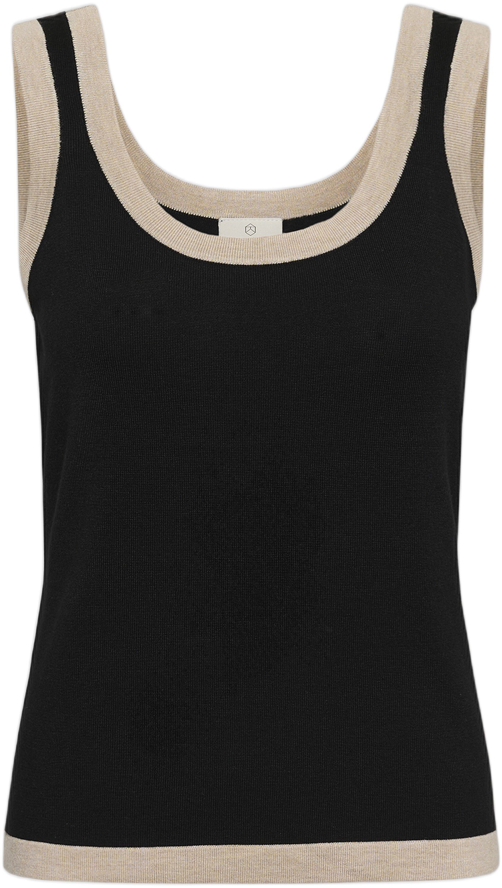 KAlizza Contrast Knit Top