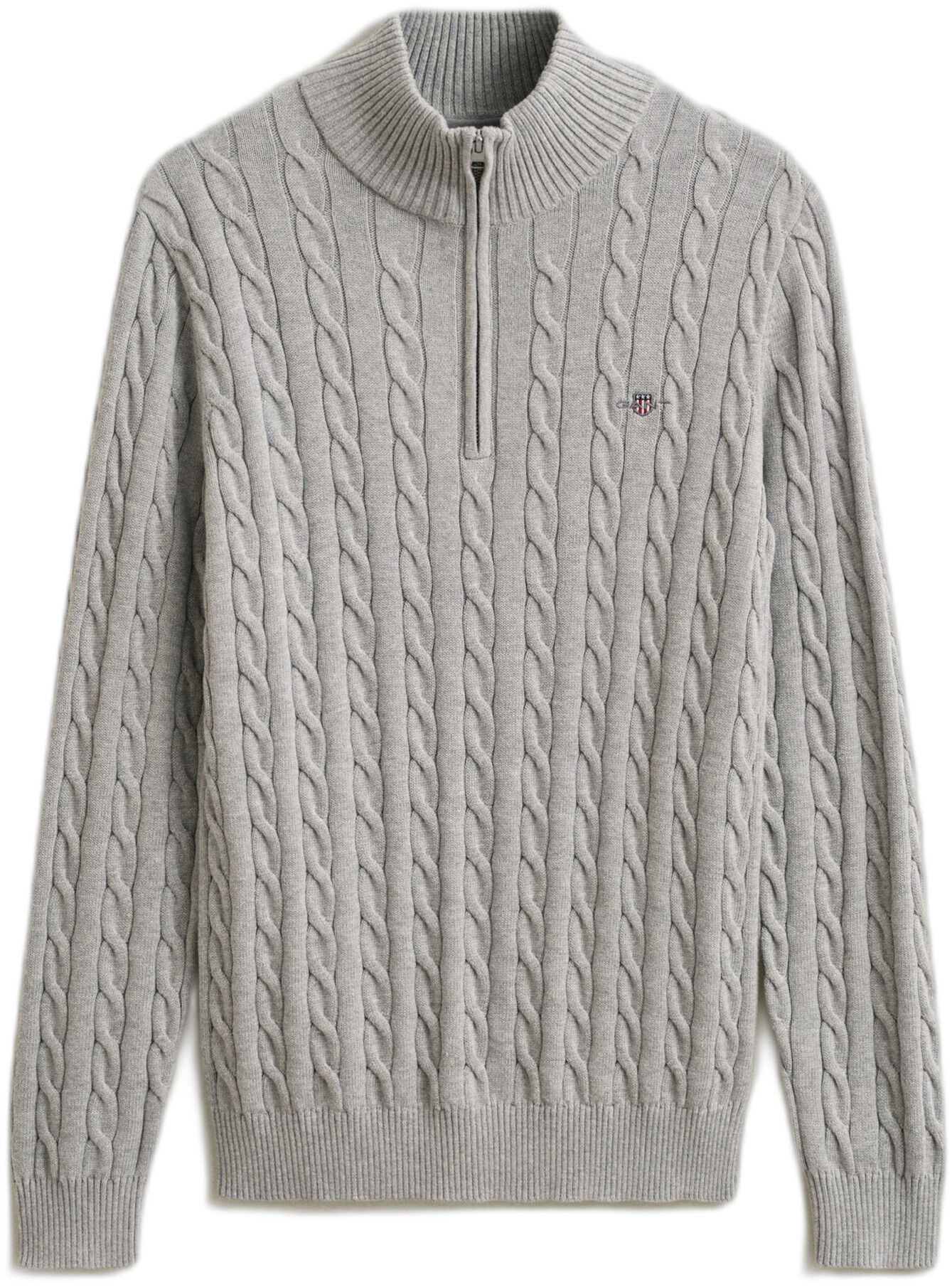 Cable Knit Half-Zip Sweater
