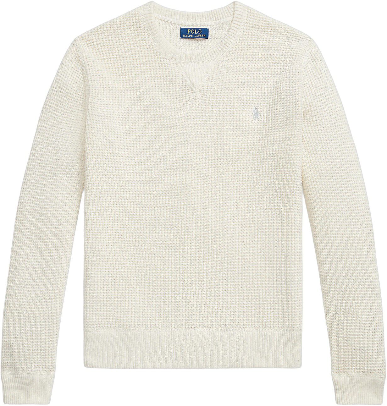 Waffle-Knit Wool-Cotton Sweater
