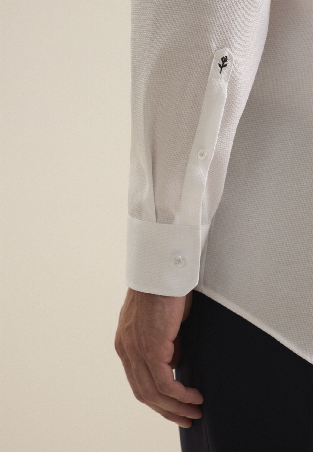 Business Shirt Regular Long sleeve Kent-Collar Small pattern