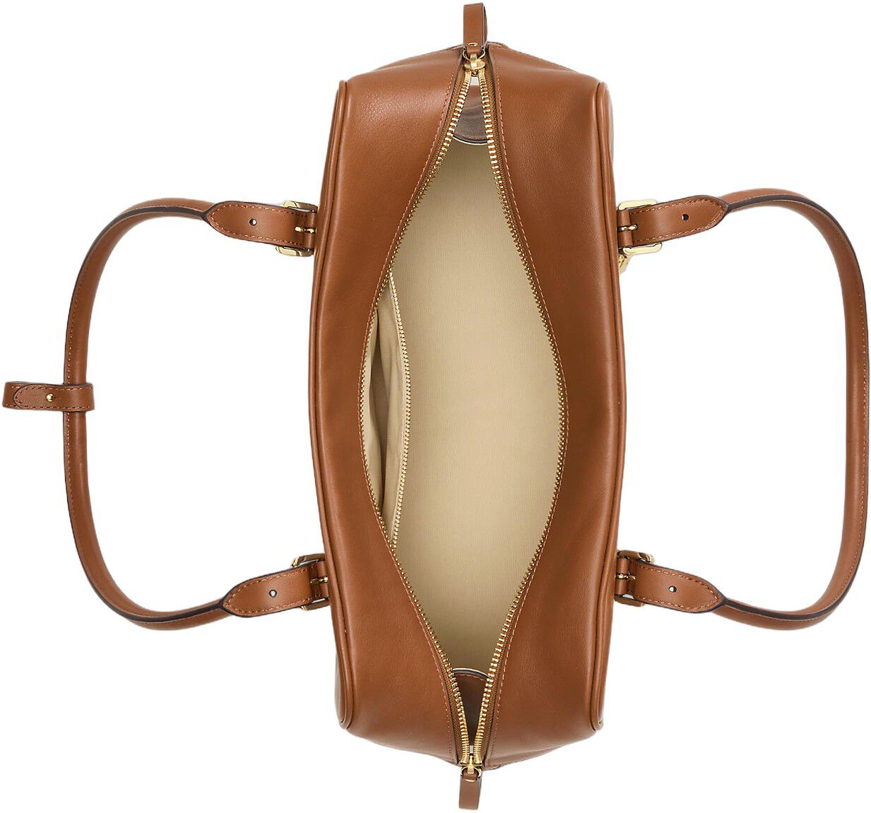 Leather Large Marcy Zip Satchel