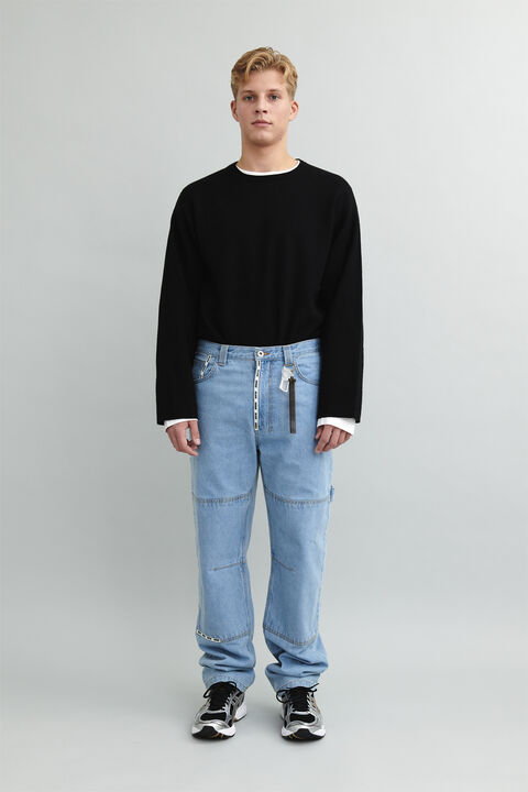 Janitor'' Logo Tape Cargo Jean