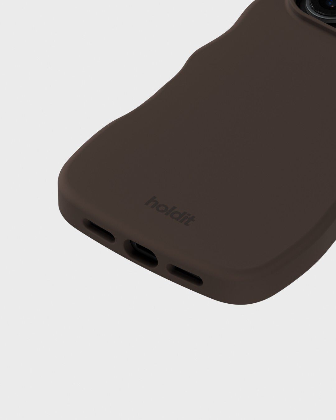 Wavy Silicone MagSafe C. IPH18ProMax/17ProMax Chocolate