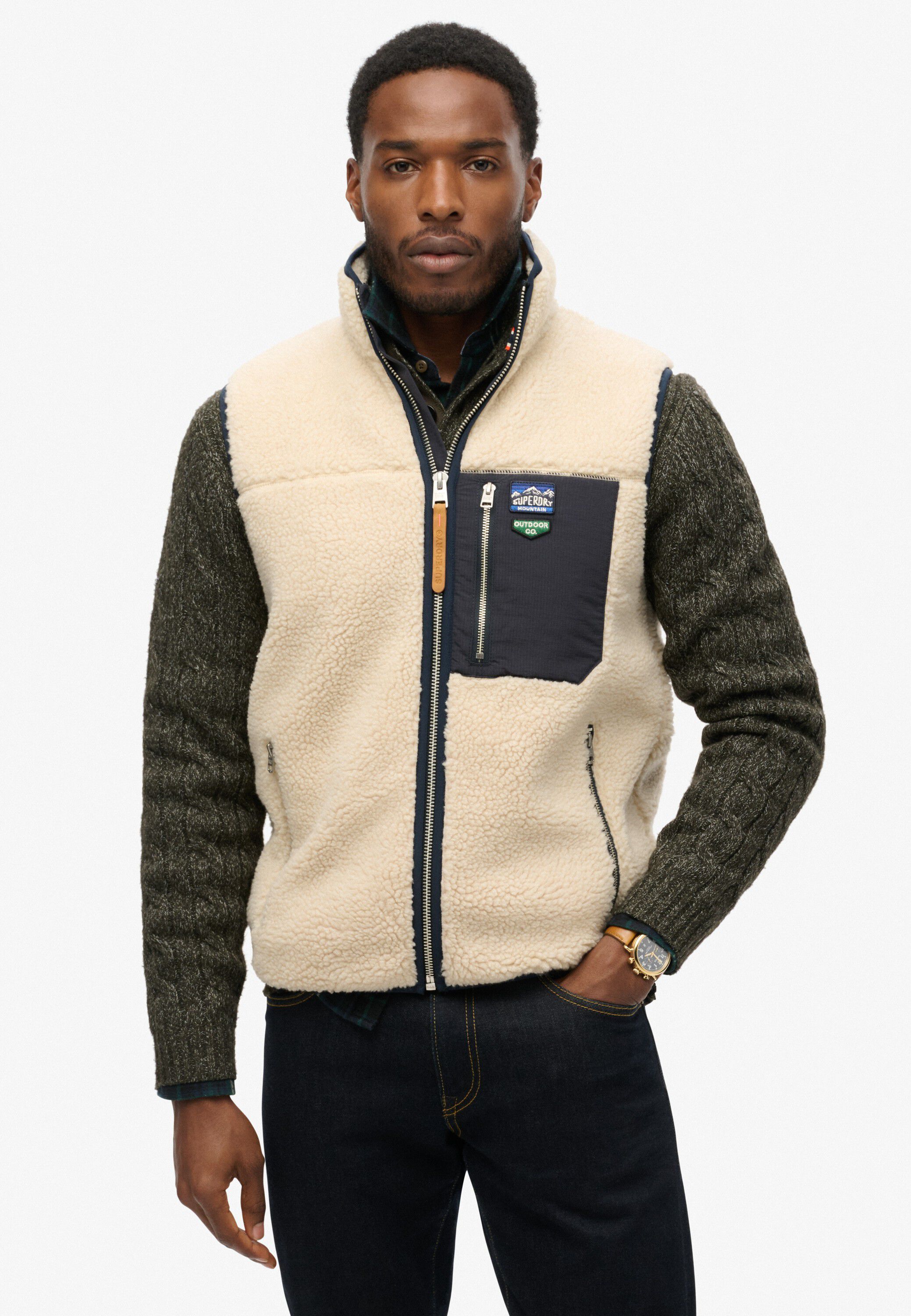 VINTAGE RETRO FLEECE GILET