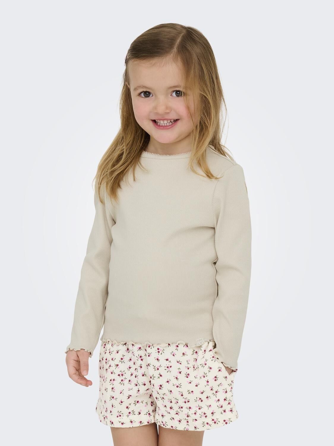 Kmgtrinny Sld Ls Oneck Top Jrs Noos