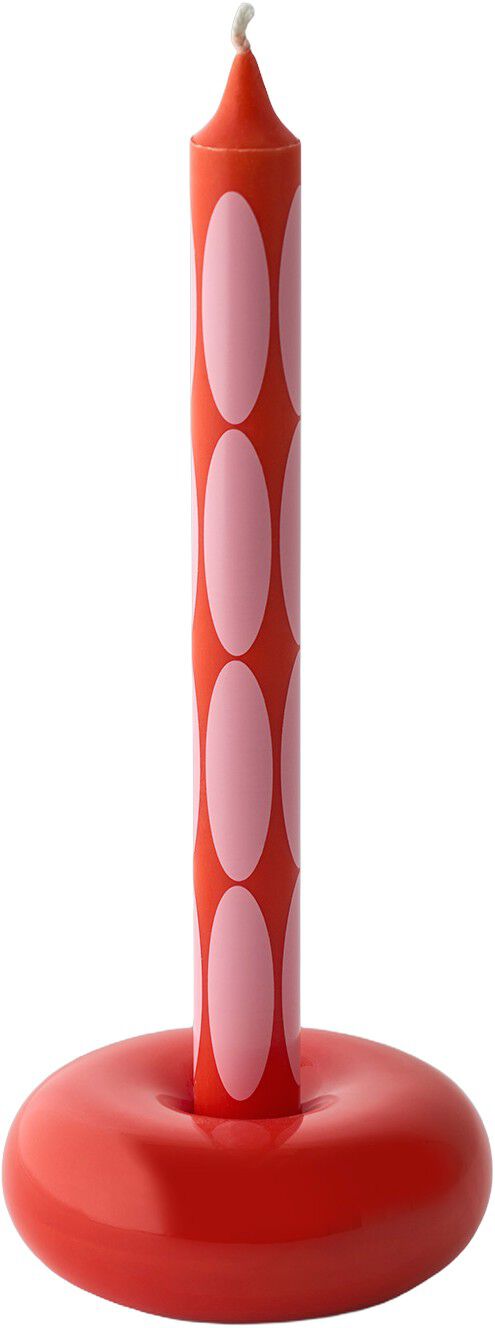 CANDLES, LIGHT BLUE/RED
