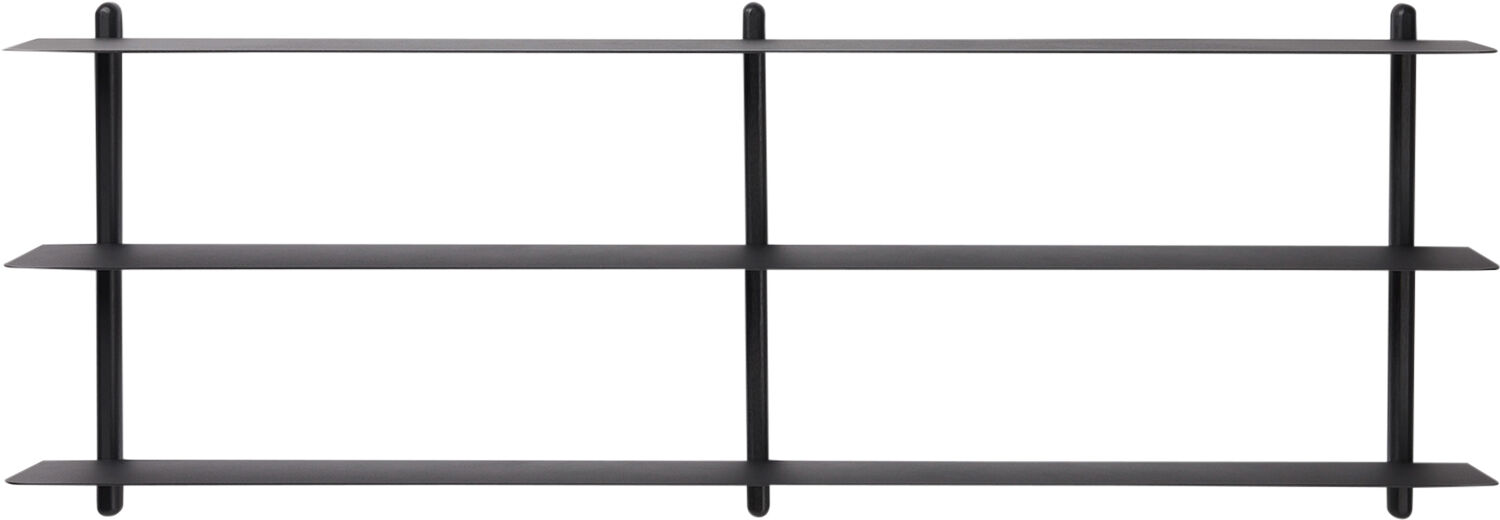 Nivo hylde stor D sort ask/ sort