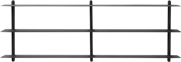 Nivo hylde stor D sort ask/ sort