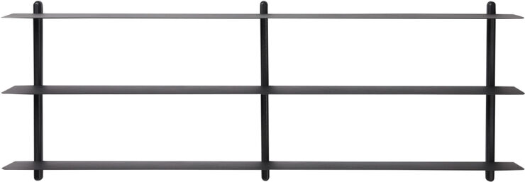 Nivo hylde stor D sort ask/ sort