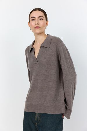 LR-ISMAILA 9 Pullover Lys brun