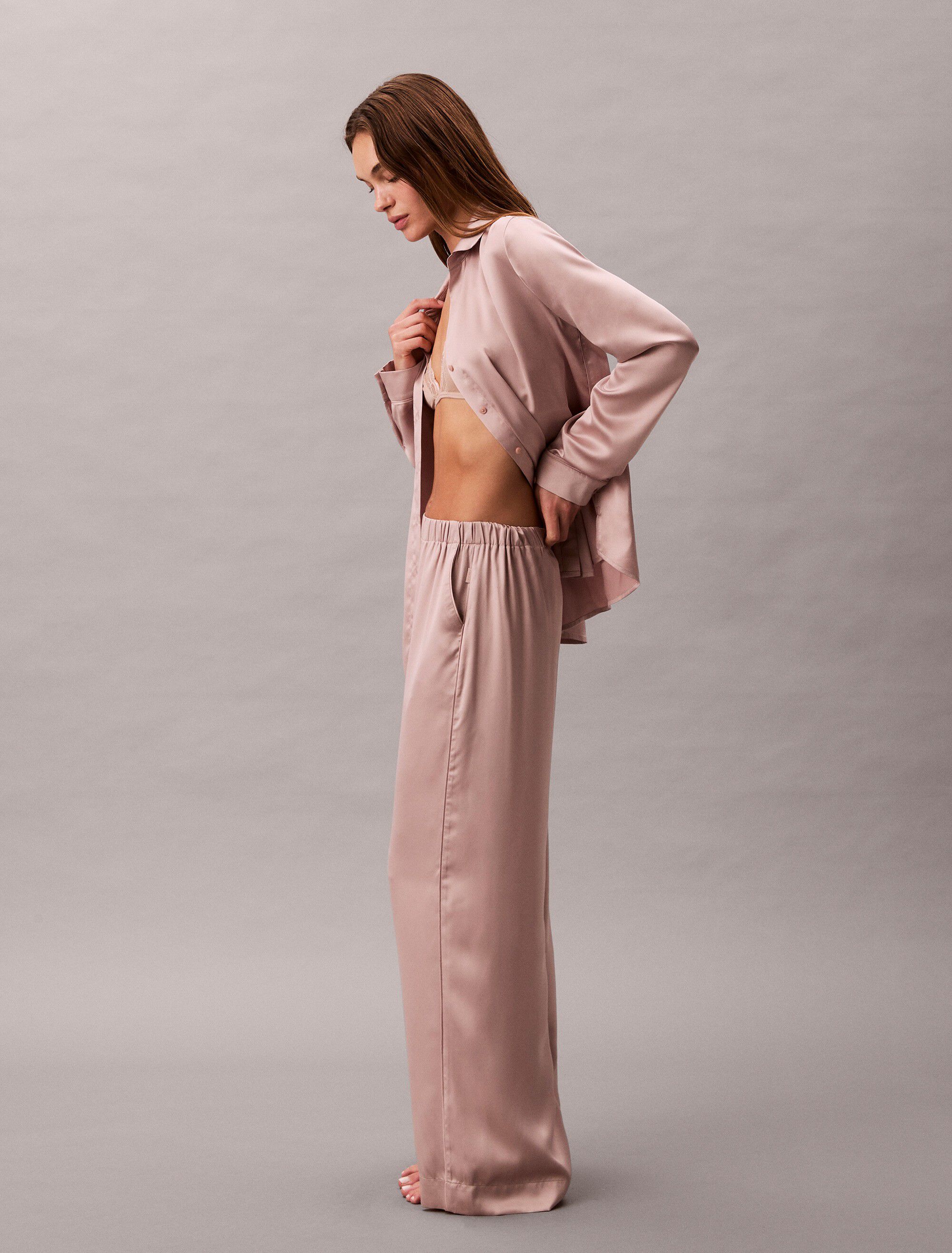 SENSUAL SATIN LOGO PANT