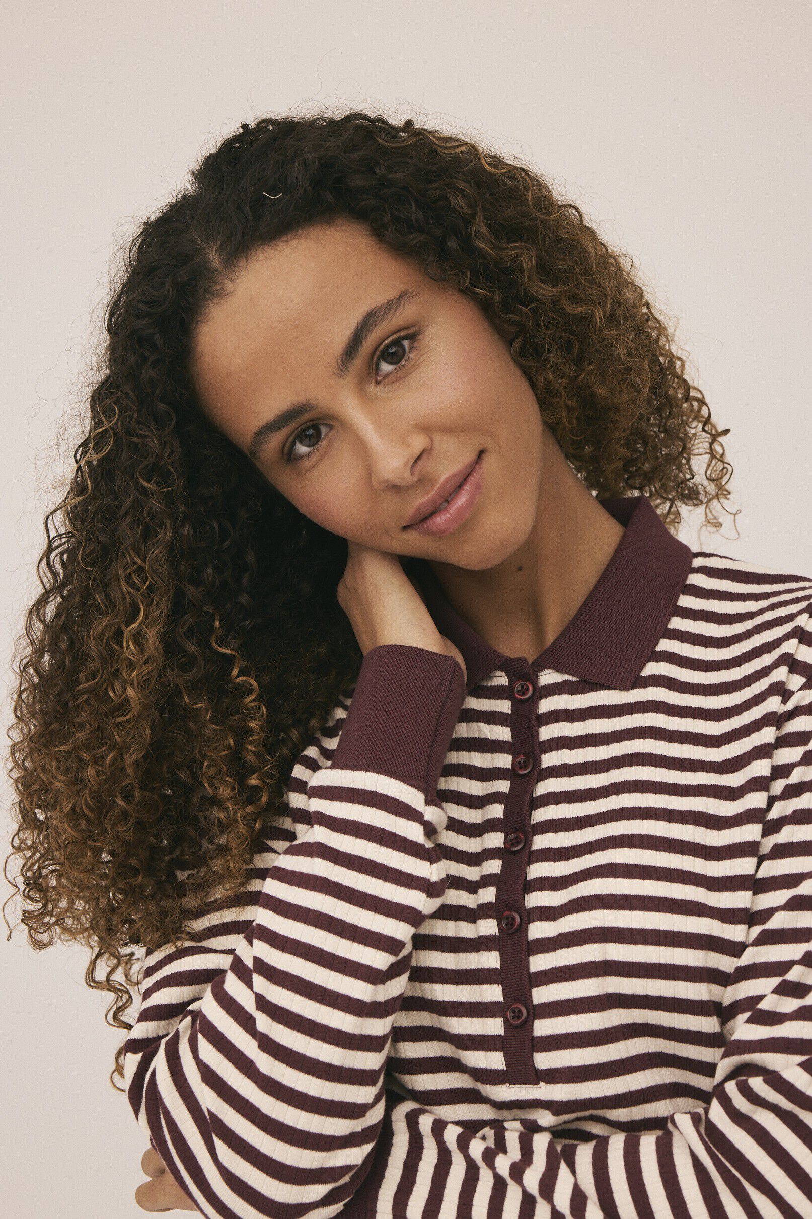 Milla 24 Long sleeve polo top - 100% Organic Cotton GOTS