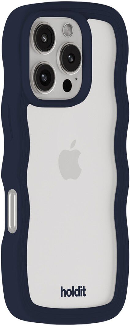 Wavy Case iPhone 16 Pro Midnight Blue/Transparent
