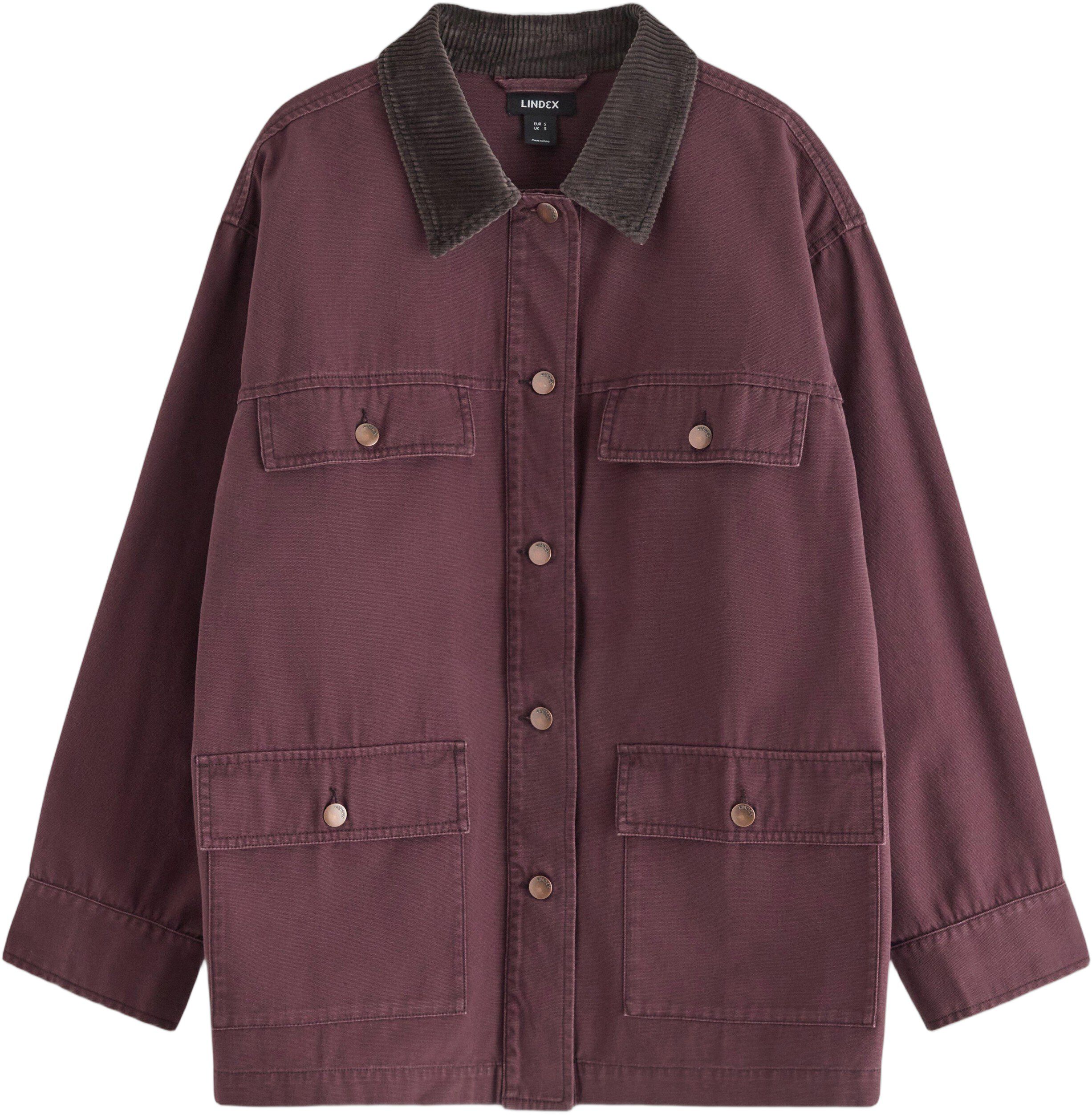 V&auml;vd jacka i bomull med avslappnad