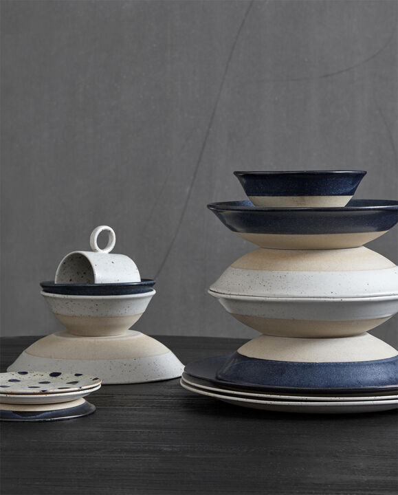 GRAINY soup plate, dark blue