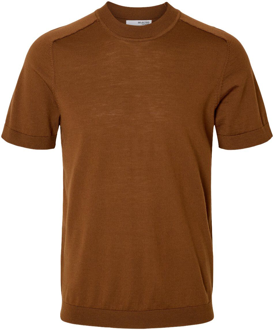 SLHTRAY SS KNIT MERINO CREW NECK NO