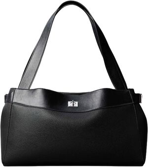 Signature Turn-Lock Tote Bag