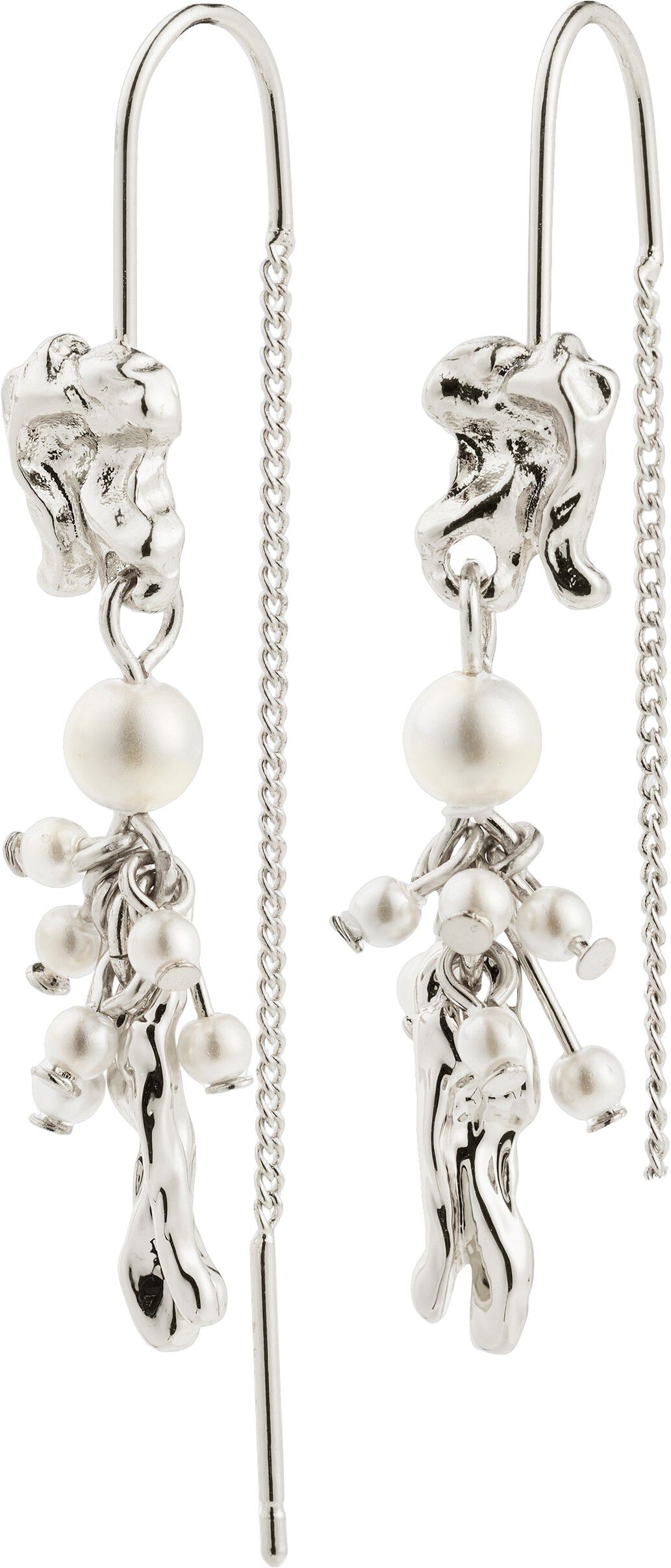 MILO chain earrings silver-plated