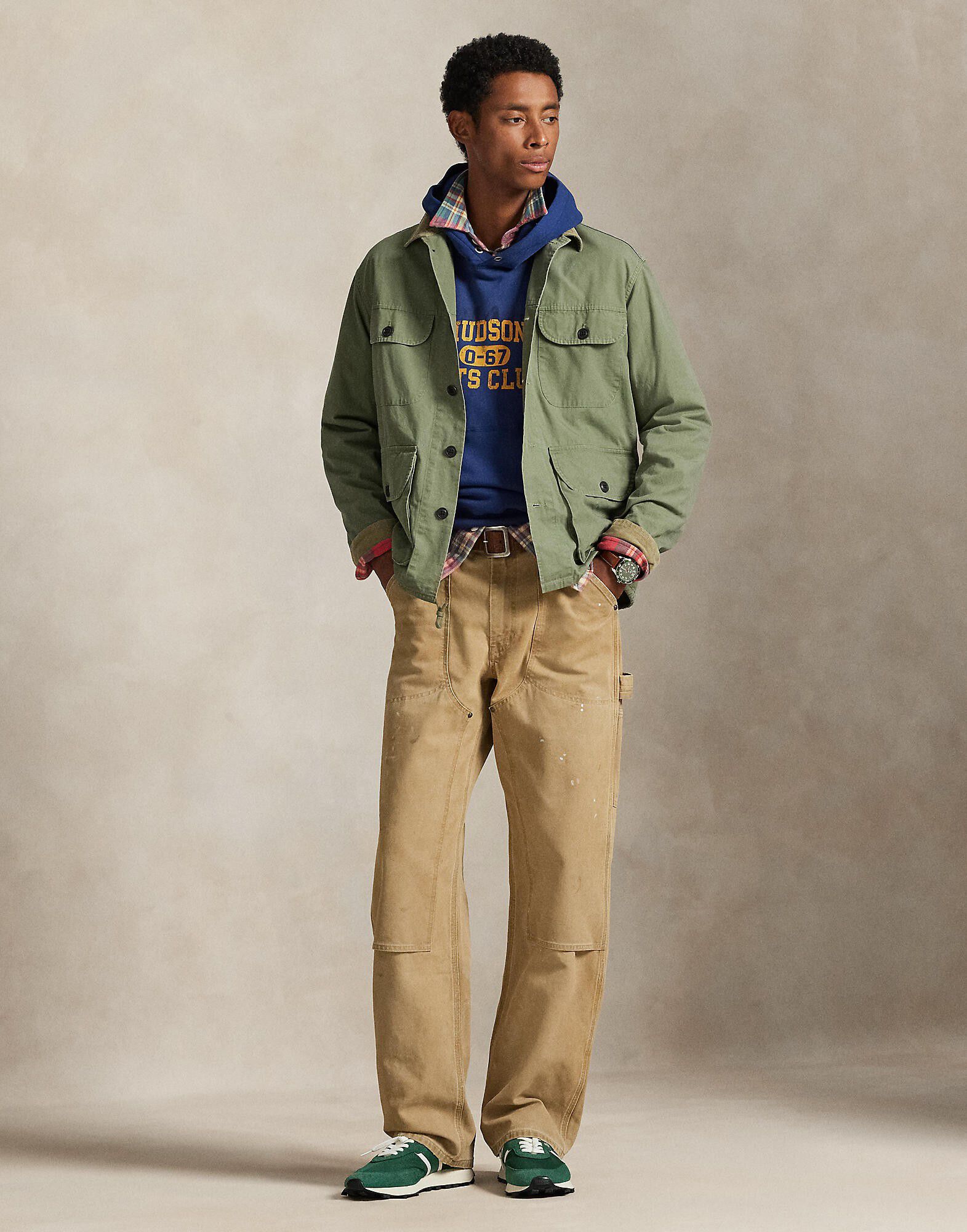 COTTON CANVAS-WVN-SHIRT