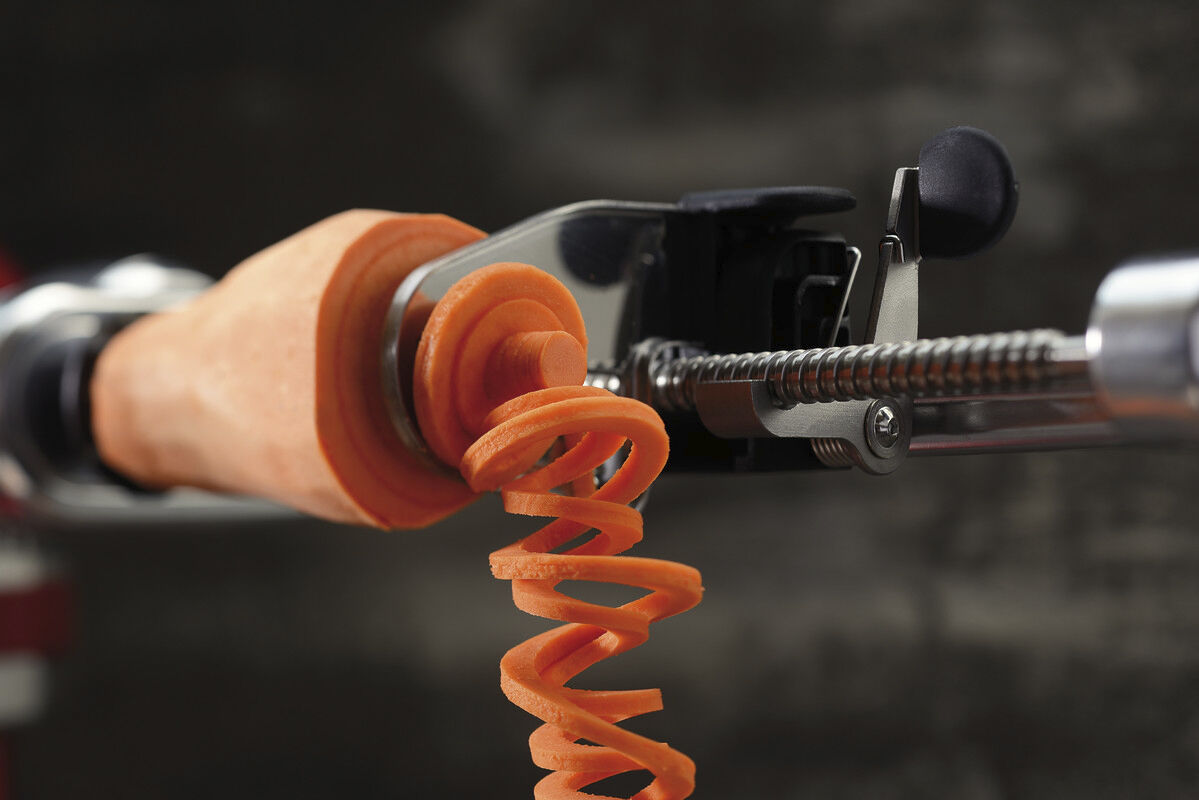 Spiralizer til kj&oslash;kkenmaskin st&aring;l/sort