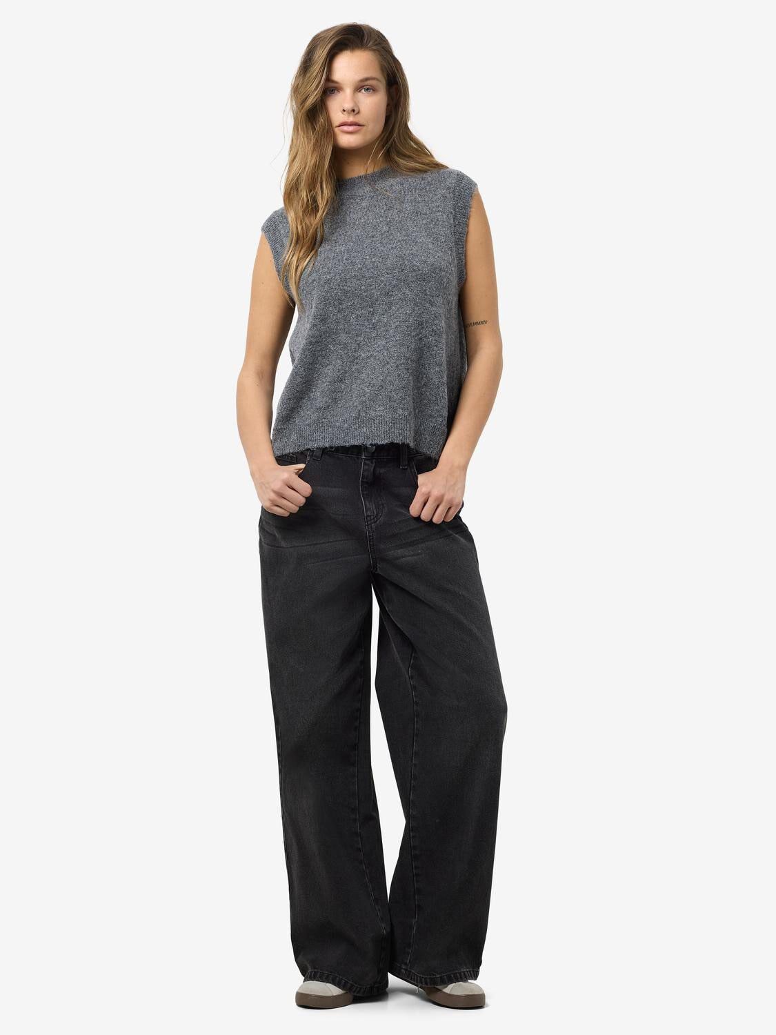 NMNOLA S/L O-NECK KNIT VEST FWD