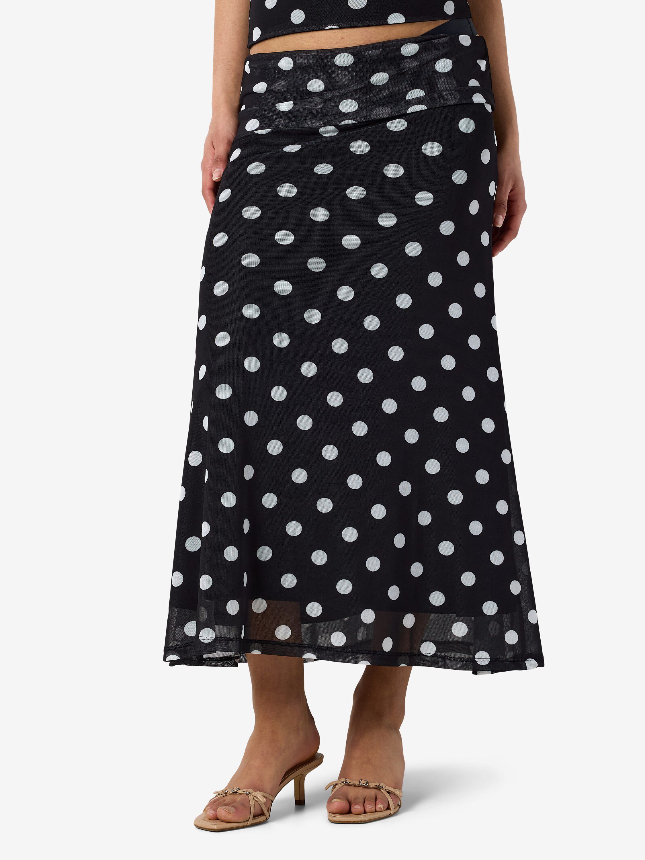 Nmdottie Ankle Mesh Fold Down Skirt