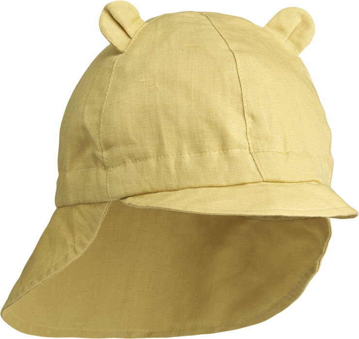 Gorm Linen Sun Hat With Ears Crispy