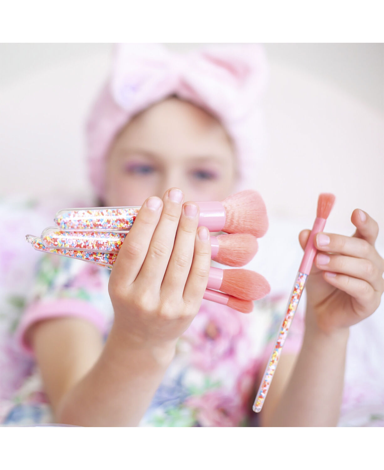 Oh Flossy - Sprinkle make-up b&oslash;rster - S&aelig;t med 5