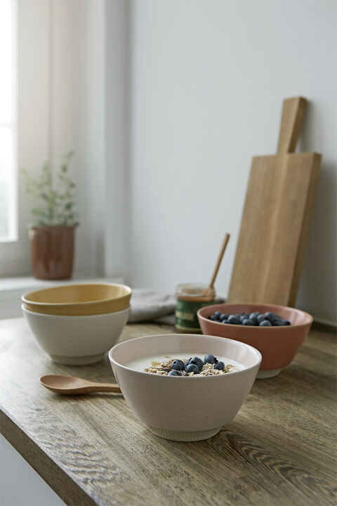 Colorit skål Ø 14 cm coral