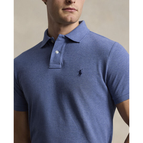 Custom Slim Fit Mesh Polo Shirt