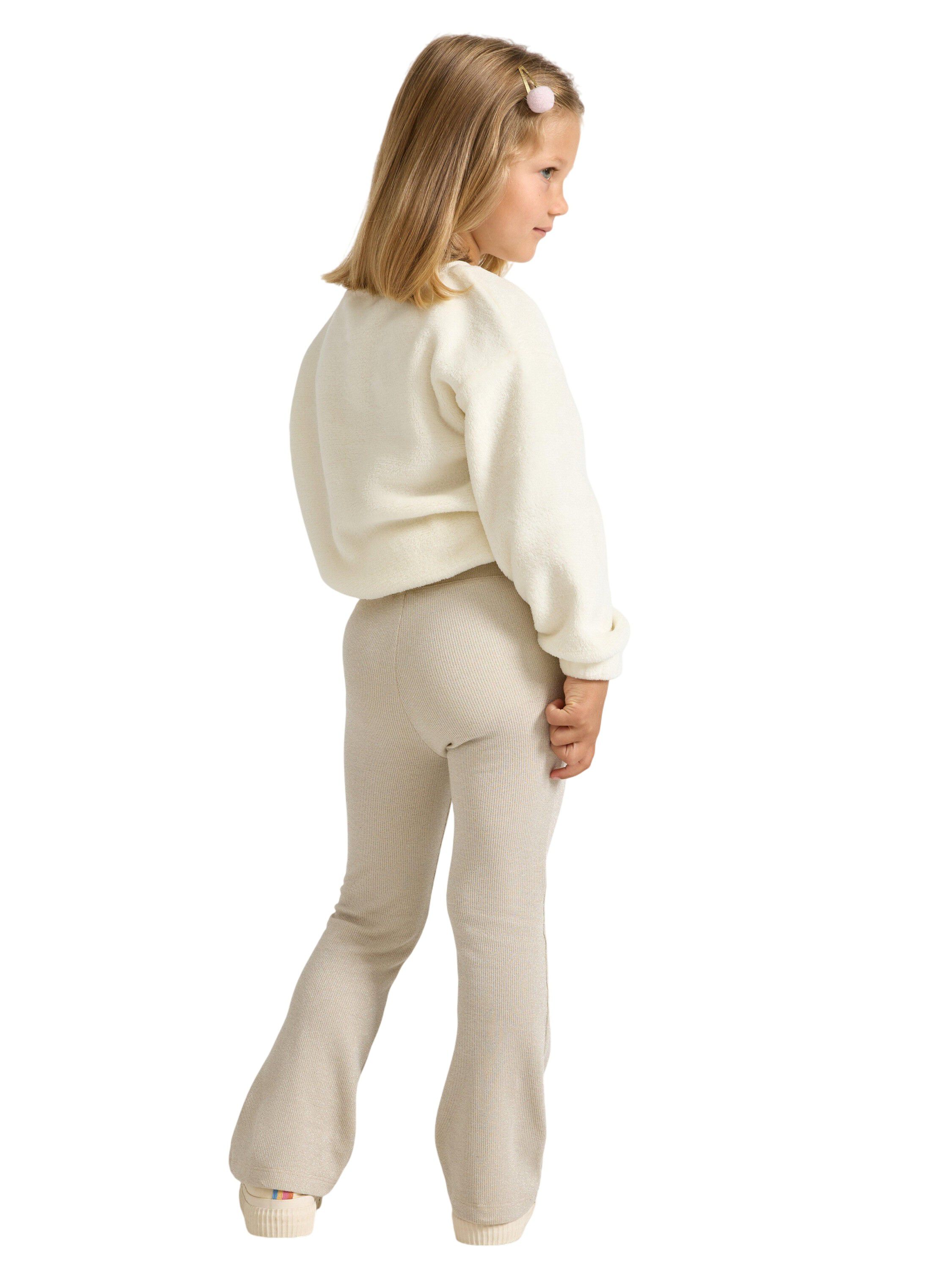 Bl&oslash;de leggings i glitrende bomuld m