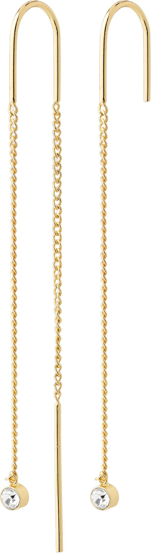 LUMI chain earrings gold-plated