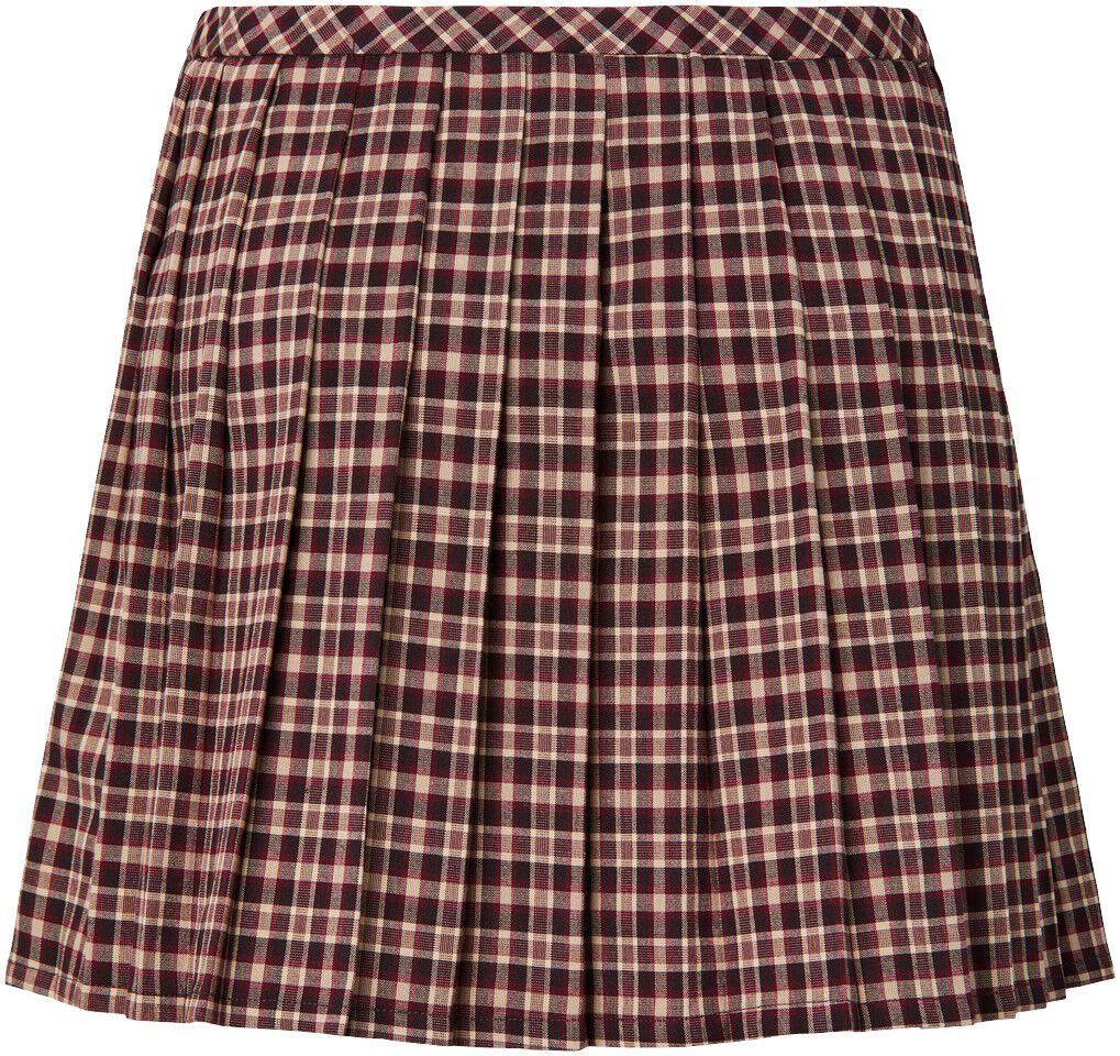 Pcalyssa Mw Cheked Pleated Skirt
