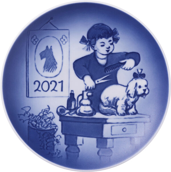 BING & GRØNDAHL SAMLERARTIKLER 2021 B&G Børnenes Dag platte: Den lille