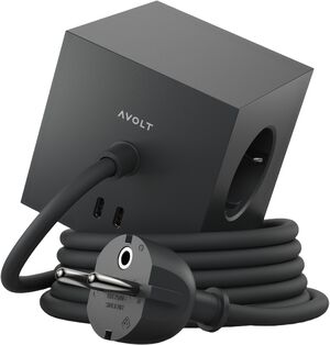 Square 1 - USB-C - 1,8m F EU - Stockholm Black