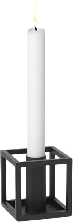 Kubus 1, Candle Holder, Black